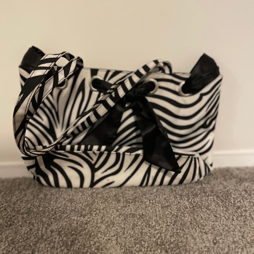 Zebra print purse